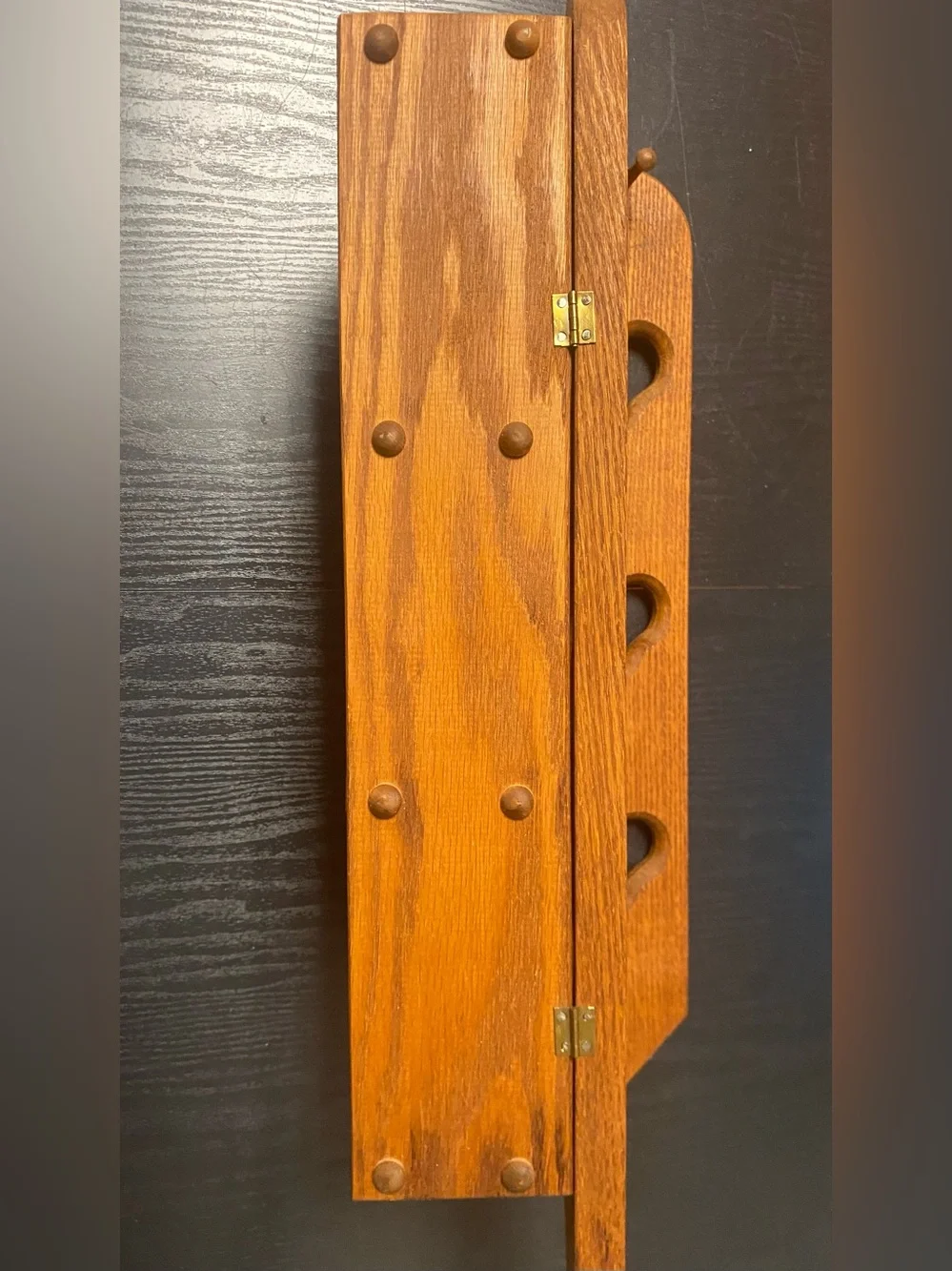 Wooden Vintage Folding Heart Display Shelves